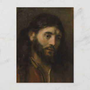 Rembrandt Head of Christ CC0923 Jesus portraits Postcard