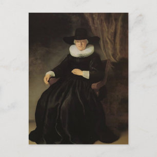Rembrandt: Maria Bockennolle, Wife of Johannes Postcard