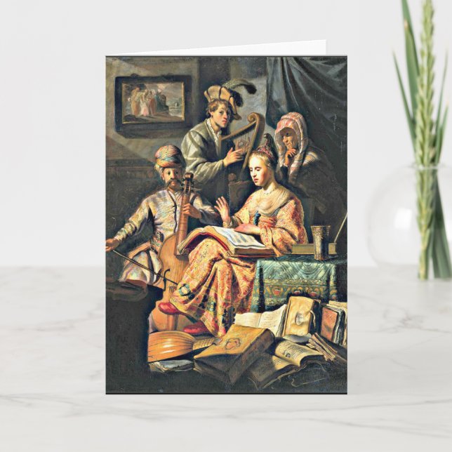 Rembrandt - Musical Allegory Card (Front)