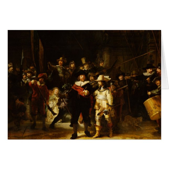 Rembrandt Nightwatch Night Watch Peinture baroque (Devant horizontal)