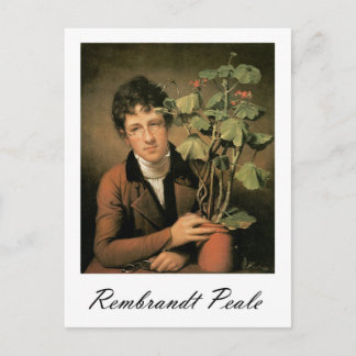 Rembrandt Peale Rubens Peale with a Geranium Postcard