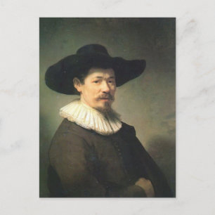 Rembrandt- Portrait of Herman Doomer Postcard