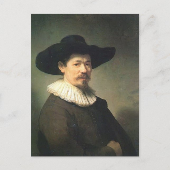 Rembrandt- Portrait of Herman Doomer Postcard (Front)