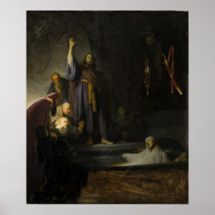 Rembrandt - Raising Of Lazarus Poster