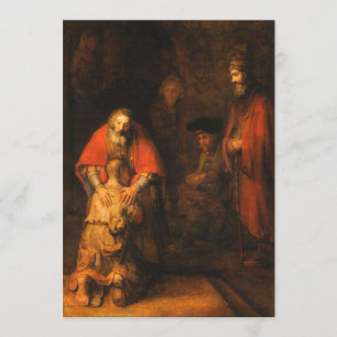 Rembrandt - Return Of The Prodigal Son Invitation