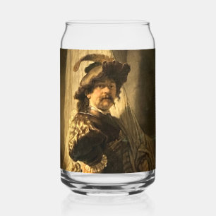Rembrandt’s Standard Bearer  Beer Can Glass