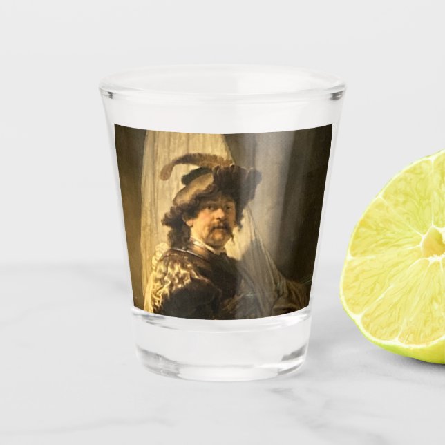 Rembrandt’s Standard Bearer Shot Glass (Front)