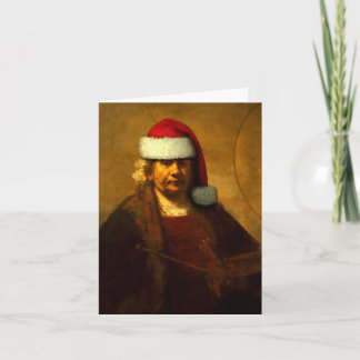 Rembrandt Santa Note Card
