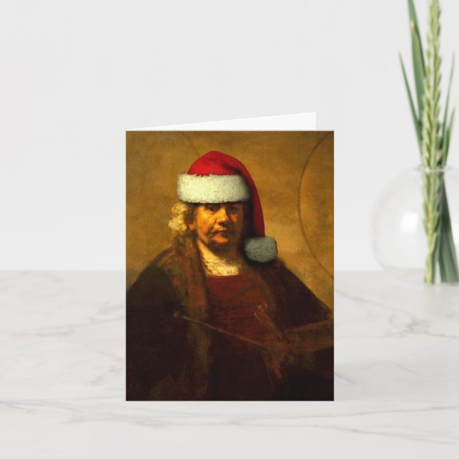 Rembrandt Santa Note Card (Front)