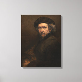 Rembrandt Self-Portrait 15x20" poster Canvas Print