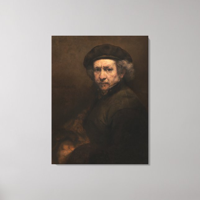 Rembrandt Self-Portrait Canvas Print (Front)