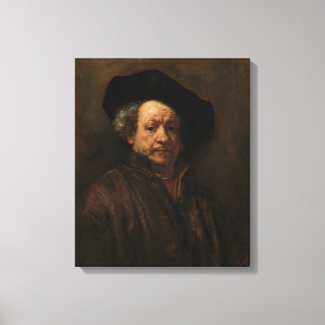 Rembrandt Self-Portrait Canvas Print (Front)