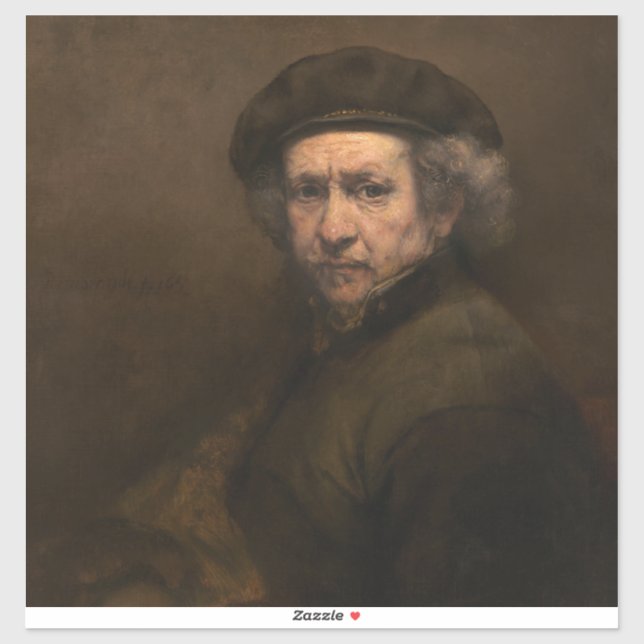 Rembrandt Self Portrait: Dutch Golden Age Painter (Sheet)