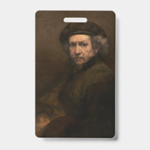 Rembrandt Self Portrait: Dutch Golden Age Painter Badge