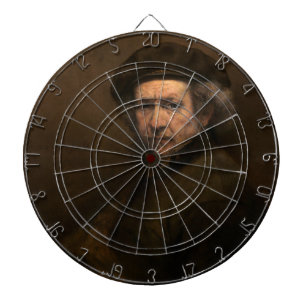 Rembrandt Self Portrait: Dutch Golden Age Painter Dartboard