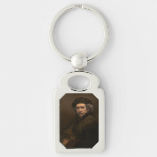 Rembrandt Self Portrait: Dutch Golden Age Painter Keychain