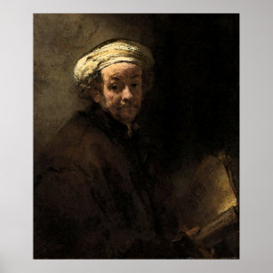 Rembrandt Self Portrait Fine Art Painting  Poster