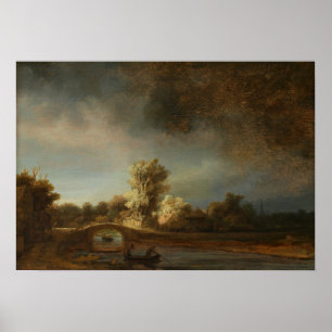 Rembrandt - Stone Bridge Poster