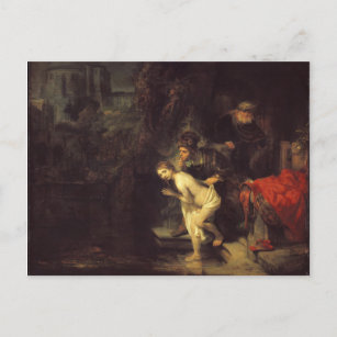 Rembrandt Susanna and the Elders Postcard
