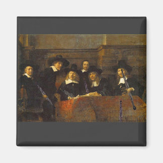 Rembrandt, Syndics of the Clothmakers, with Oboes! Magnet