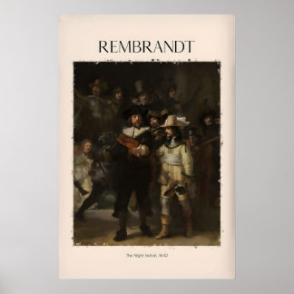 Rembrandt The Night Watch642 Famous Dutch Master Poster