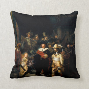 Rembrandt The Night Watch Throw Pillow