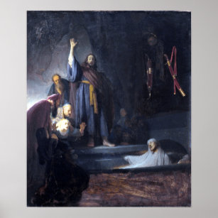 Rembrandt The Raising of Lazarus Poster