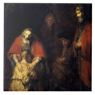 Rembrandt - The Return of the Prodigal Son Tile