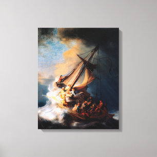 Rembrandt - The Storm of the Sea of Galilee Canvas Print