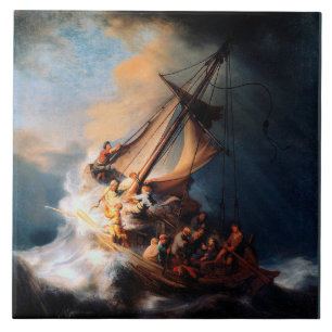Rembrandt - The Storm of the Sea of Galilee Tile