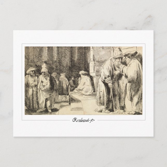 Rembrandt van Rijn #117 - Fine Art Postcard (Front)