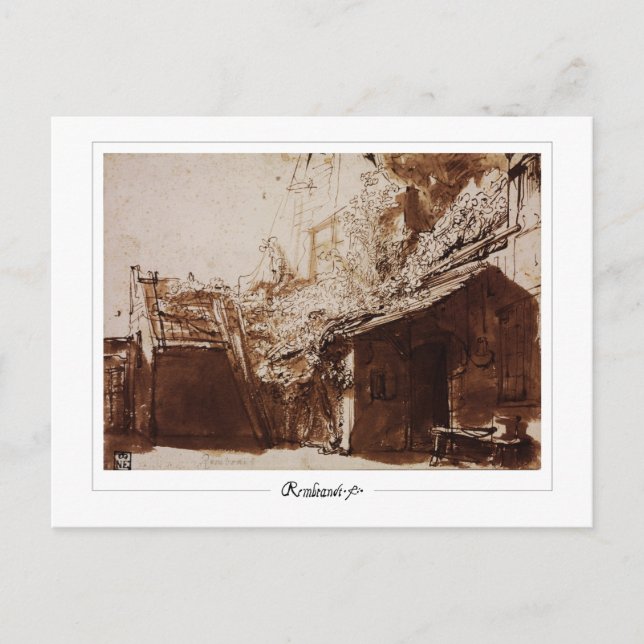 Rembrandt van Rijn #464 - Fine Art Postcard (Front)