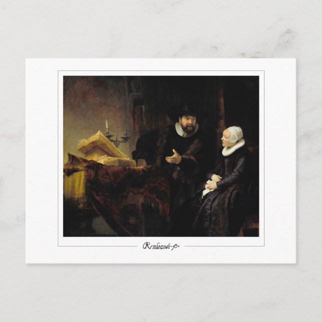 Rembrandt van Rijn #669 - Fine Art Postcard (Front)