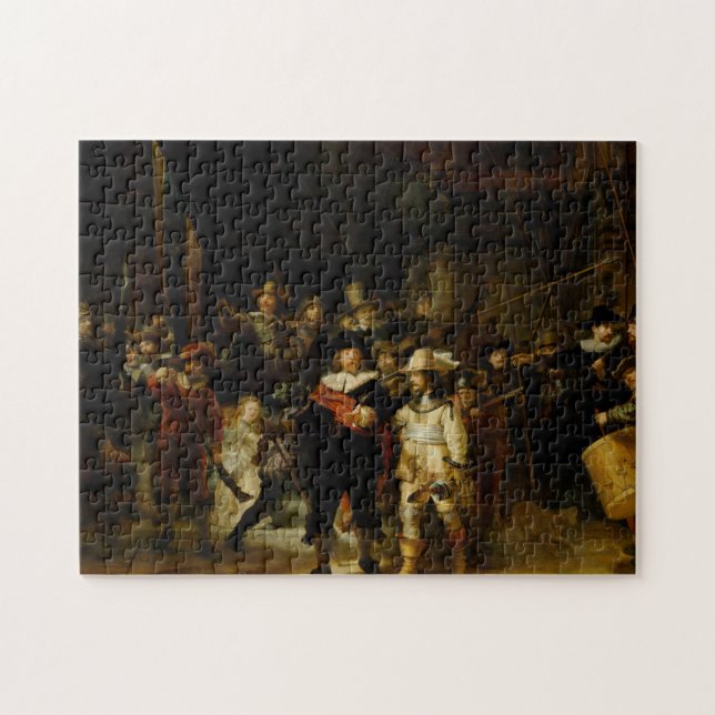 REMBRANDT VAN RIJN- The Nightwatch 1642 Jigsaw Puzzle (Horizontal)