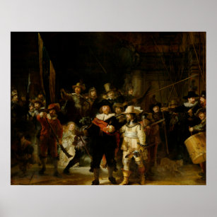REMBRANDT VAN RIJN- The Nightwatch 1642 Poster