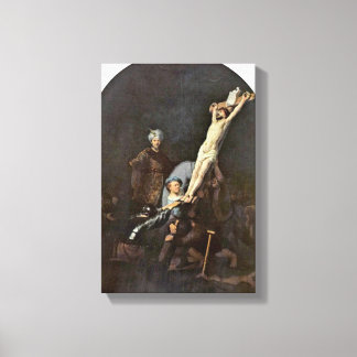 Rembrandt van Rijn - The Raising of the Cross Canvas Print
