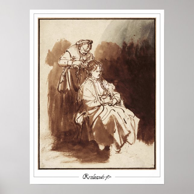 Rembrandt van Rijn Zedign Art Poster #157 (Front)