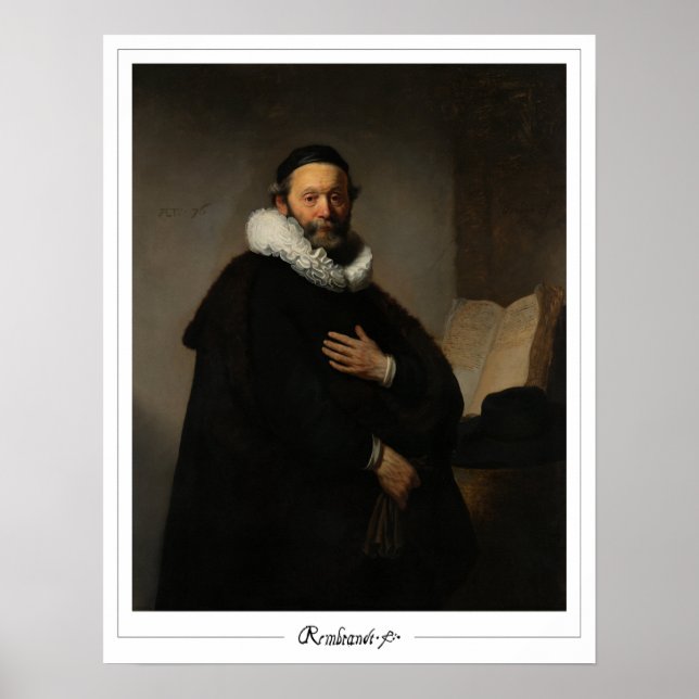 Rembrandt van Rijn Zedign Art Poster #337 (Front)