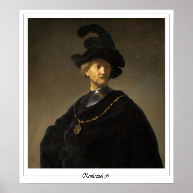 Rembrandt van Rijn Zedign Art Poster #713 (Front)