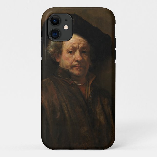 Rembrandt van Rijn's Self Portrait Fine Art Case-Mate iPhone Case (Back)