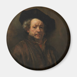 Rembrandt van Rijn's Self Portrait Fine Art Magnet