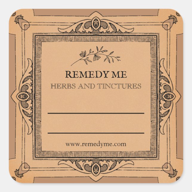 Remède à l'herbe médicinale blanche Étiquettes de  (Devant)
