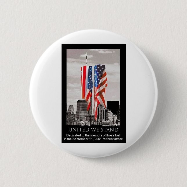 Remember 9/11 2 inch round button (Front)