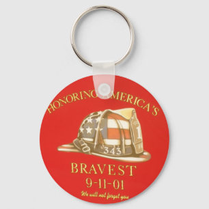 Remember 9-11 keychain
