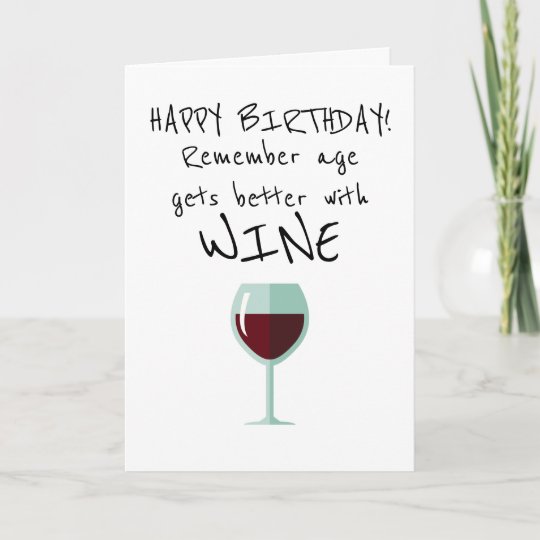 happy birthday wine