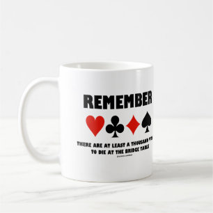 Remember At Least A Thousand Ways To Die At Bridge Coffee Mug