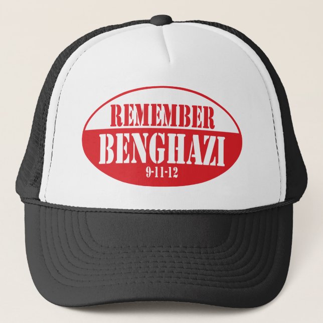 REMEMBER Benghazi Trucker Hat (Front)