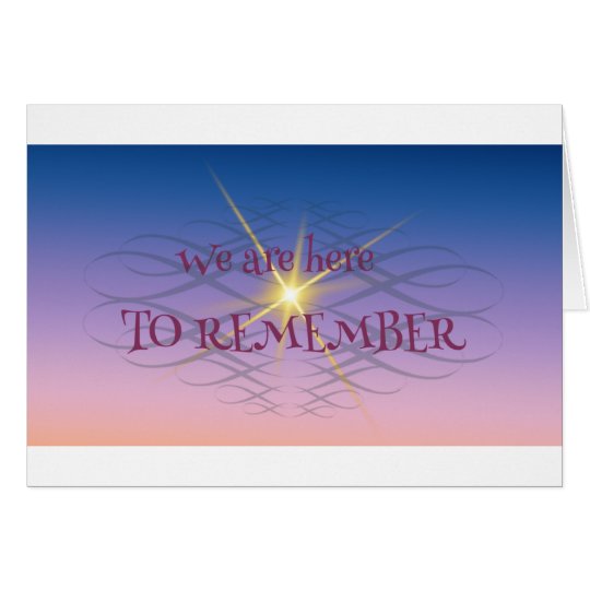 Remember Card