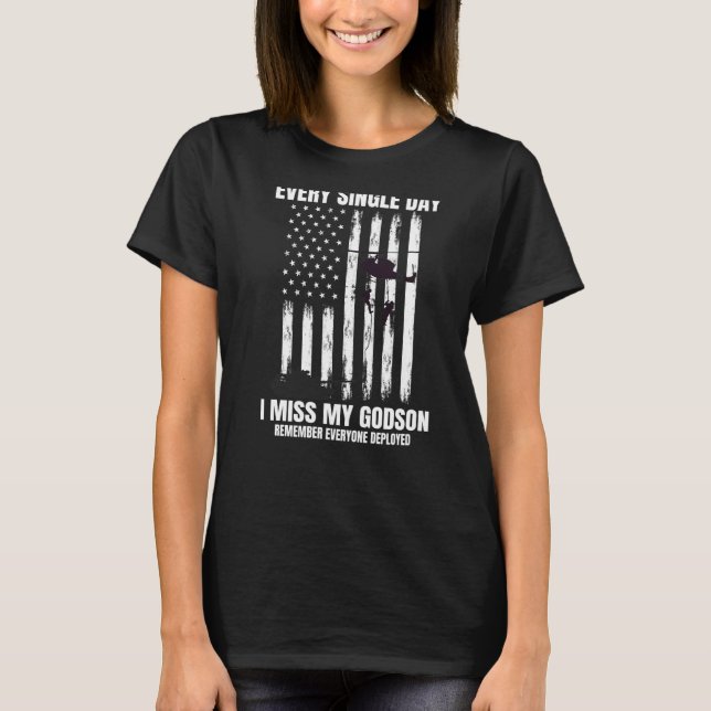Remember Everyone Deployed Godson Red Friday Ameri T-Shirt (Front)