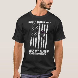 Remember Everyone Deployed Nephew Military Aunt Un T-Shirt